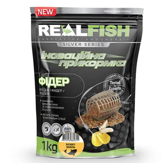 Real Fish  Рибальська прикормка "фідер" бисквмт-ваніль
