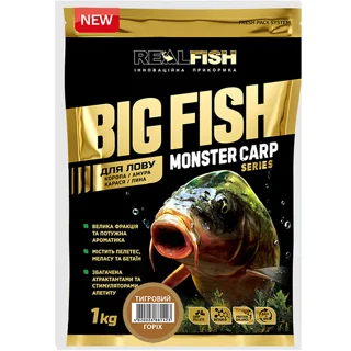 Real Fish  Рибальська прикормка BigFish Короп Тигровий горіх