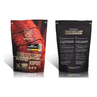 Прикормка INTERKRILL Карп-Клубника-Банан 1кг