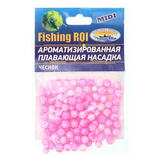 Плаваюча ароматизована наживка Fishig Roi Часник рожевий светлый mini (уп20шт)