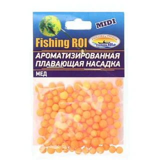 Плаваюча ароматизована наживка Fishig Roi Мед жёлто-помаранчевий mini (уп20шт)