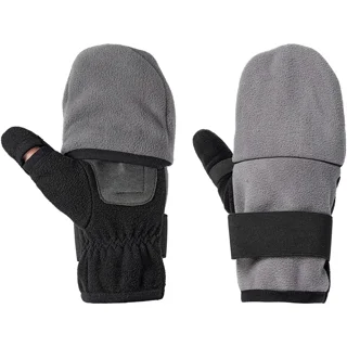Перчатки Viking Fishing Ice Pro Gloves L (fleece) 5 cut finger+cover Grey-graphite
