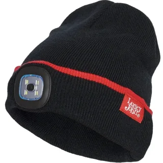 Шапка в'язана Lucky John DROP LED (100% акрил, знімний ліхтарик) р.XL