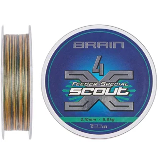 Шнур Brain Scout 4X 150m (camo) 0.080mm 4.4kg