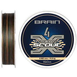 Шнур Brain Scout 4X 150m (camo) 0.205mm 14.6kg
