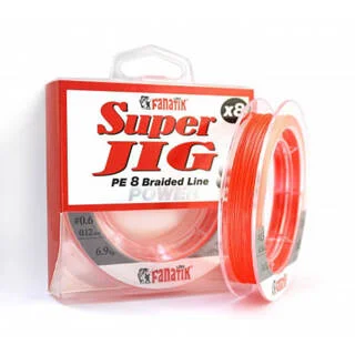 Шнур плетений Fanatik Super Jig PE X8 120 м. (#1,0) 0,12мм. Orange