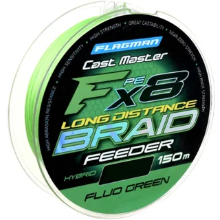 Flagman Шнур Cast Master Long Distance Feeder X8 Fluo Green 150m 0,14mm