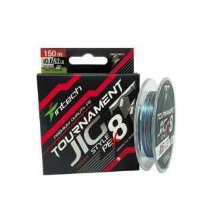Шнур плетений Intech Tournament Jig Style PE X8 Multicolor 150m 0.8 (12.1lb / 5.5kg)