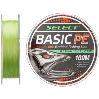 Шнур Select Basic PE 100m (салат.) 0.14mm 15LB/6.8kg