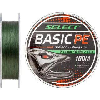 Шнур Select Basic PE 100m (темн-зел.) 0.14mm 15LB/6.8kg