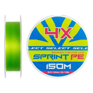 Шнур Select Sprint PE 4X Light Green 150m #0.15/0.04mm 5lb/2.3kg
