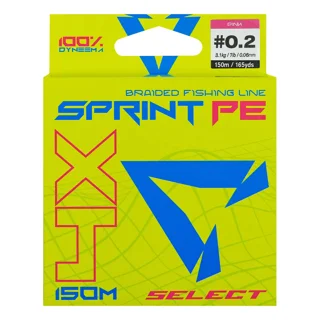 Шнур Select Sprint PE 4X Pink 150m #0.2/0.06mm 7lb/3.1kg