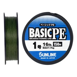 Шнур Sunline Basic PE 150m (Dark Green) #1.0/0.171mm 16lb/7.7kg