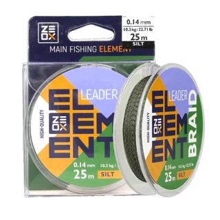 Шнур Zeox Element Leader Braid 25м Silt 0.25мм