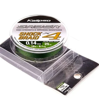 Шок лідер Kalipso Saber Shock Braid X4 MG 25m 0.14mm