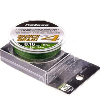 Шок лидер Kalipso Saber Shock Braid X4 MG 25m 0.16mm