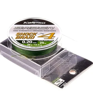 Шок лидер Kalipso Saber Shock Braid X4 MG 25m 0.20mm