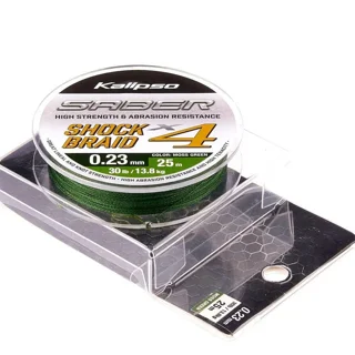 Шок лідер Kalipso Saber Shock Braid X4 MG 25m 0.23mm
