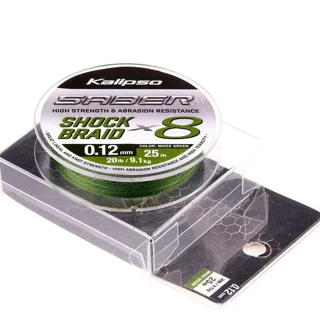 Шок лідер Kalipso Saber Shock Braid X8 MG 25m 0.12mm