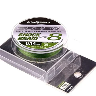 Шок лідер Kalipso Saber Shock Braid X8 MG 25m 0.14mm