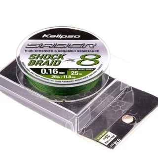 Шок лідер Kalipso Saber Shock Braid X8 MG 25m 0.16mm