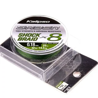 Шок лідер Kalipso Saber Shock Braid X8 MG 25m 0.18mm
