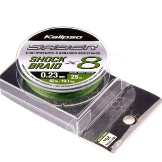 Шок лідер Kalipso Saber Shock Braid X8 MG 25m 0.23mm