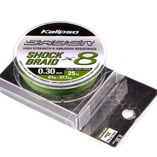 Шок лідер Kalipso Saber Shock Braid X8 MG 25m 0.30mm