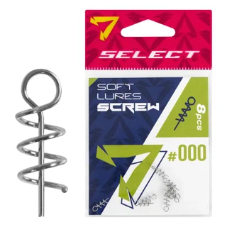 Штопор для силикона Select Soft Lures Screw #000 9mm (8 шт/уп)