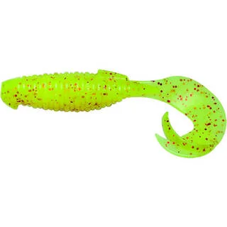 Силікон Keitech Flapper Grub 4&quot; (за 1шт) ц:pal#01 chartreuse red flake