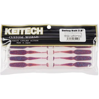 Силікон Keitech Swing Bait 2.8" PAL#09 Violet Fire (за 1шт)