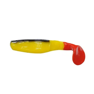 Силікон Manns Predator 3 80мм М-066 RT/BB Y (червоний хвіст, чорна спина, жовтий) (за 1шт)