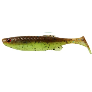 Силікон Savage Gear Fat Minnow T-Tail 105mm 11.0g Chartreuse Pumpkin (поштучно)