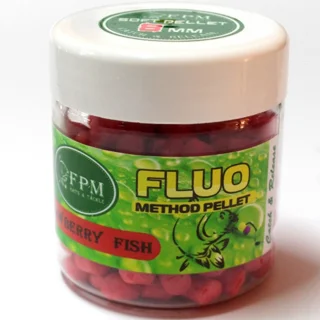 Soft Method Pellet Fluo FPM 8мм 50г в банці Strawberry - KRIL Полуниця - KRIL