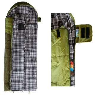 Спальний мішок Tramp Kingwood Long ковдра лівий dark-olive/grey 230/100 UTRS-053L
