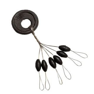 Стопор для жилки чорний XL (4х6мм)