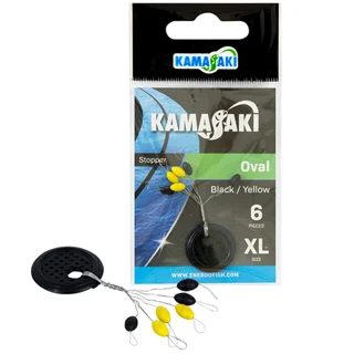 Стопор Kamasaki Oval черно/желтый S