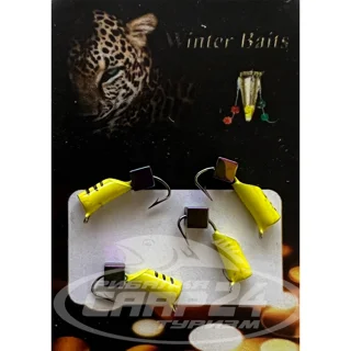 Стовпчик Winter Baits зі спилом кольоровий з кубиком &quot;Хамелеон&quot; Ø 3 жовтий Вага: 0.9 г №120