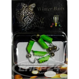 Стовпчик Winter Baits зі спилом кольоровий з кулькою Ø 2,5 зелений Вага: 0.6 г №115