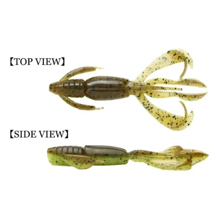 Силікон Keitech Crazy Flapper 4.4" #401 Green PumpkinPP.Chart (за 1шт)