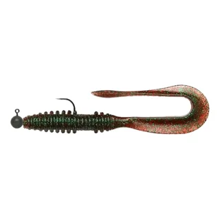 Силікон Keitech Mad Wag 7" #207 Green Pumpkin PP. FLK (за 1шт) к:green pumpkin pp. flk