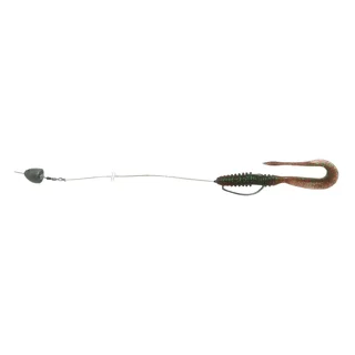 Силікон Keitech Mad Wag 7" #207 Green Pumpkin PP. FLK (за 1шт) к:green pumpkin pp. flk
