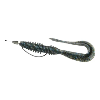 Силікон Keitech Mad Wag 7" #207 Green Pumpkin PP. FLK (за 1шт) к:green pumpkin pp. flk