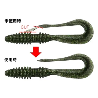 Силикон Keitech Mad Wag Mini 2.5" #440 Electric Shad (за 1шт)