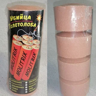 Технопланктон Molitrix Dinamit Вбивця Толстолоба (4шт) 120g 2-6ч Полуниця