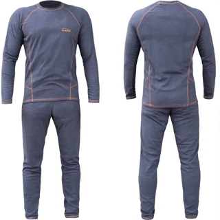 Термобілизна чоловіча Tramp Microfleece комплект (футболка+штани) grey UTRUM-020 (UTRUM-020-grey-2XL