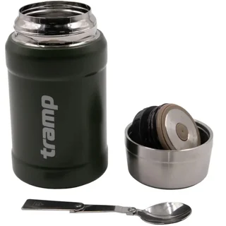 Термос TRAMP з широким горлом 800 мл в чохлі UTRC-132 Оливковий