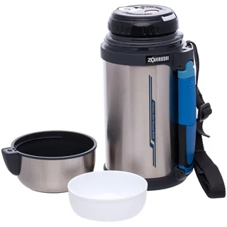 Термос ZOJIRUSHI SF-CС13ХA 1.3 л (складна ручка+ремішок) к:сталевий