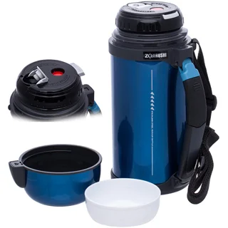 Термос Zojirushi SF-CС15AН 1.5 л (складна ручка+ремішок) ц:синій