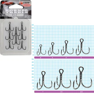 Трійники Owner (ST-41BC)2X 5641-101 №01 6шт. black